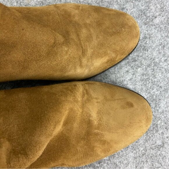 Sam Edelman Brown Suede Fringe-Trimmed Ankle Boot Bootie Women’s Size 7M - Picture 5 of 15